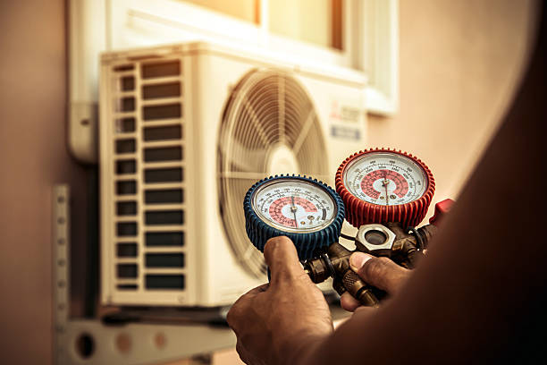 Professional Heat Pump Repair technician working in Java Village, NY